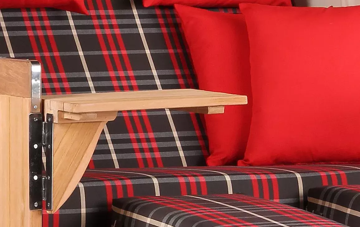 Strandkorb Norderney Teak Bullauge PE Grey Dessin 529 5 Strandkorb Norderney Teak Bullauge PE Grey Dessin 529 – Bild 3