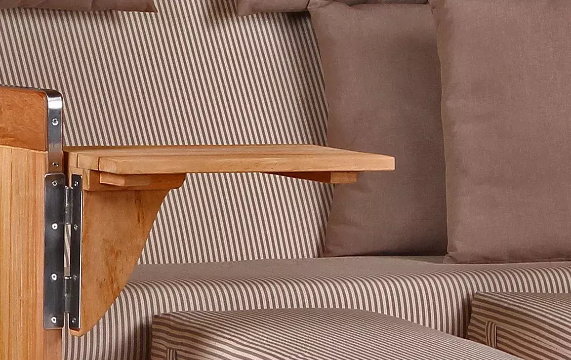 Strandkorb Norderney Teak Bullauge PE Shell Dessin 510 5 Strandkorb Norderney Teak Bullauge PE Shell Dessin 510 – Bild 3