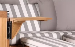 Strandkorb Norderney Teak Bullauge PE Grey Dessin 513 -Schemel Shop strandkorb norderney teak grey 513 mp01712 2