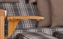 Strandkorb Norderney Teak Bullauge PE Grey Dessin 522 -Schemel Shop strandkorb norderney teak grey 522 sc01739 2