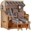 Strandkorb Norderney Teak Bullauge PE Shell Dessin 522 -Schemel Shop strandkorb norderney teak shell 522 sc01781