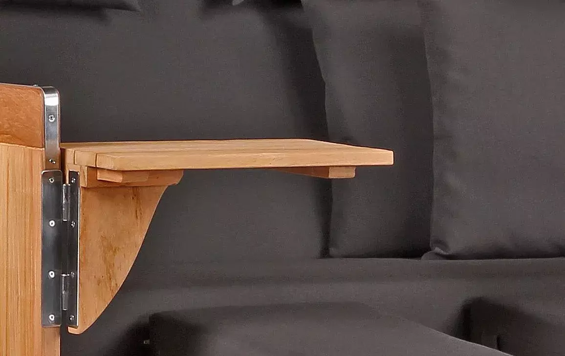 Strandkorb Norderney Teak Bullauge PE Shell Dessin 548 5 Strandkorb Norderney Teak Bullauge PE Shell Dessin 548 – Bild 3