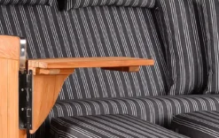 Strandkorb Norderney XXL Teak Bullauge PE Shell Dessin 500 -Schemel Shop strandkorb norderney xxl teak shell 500 sc01809 2