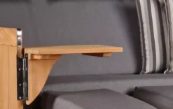 Strandkorb Norderney XXL Teak Bullauge PE Shell Dessin 544 -Schemel Shop strandkorb norderney xxl teak shell dessin 544 2