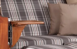 Strandkorb Spiekeroog Mahagoni PE Grey Dessin 522 16 Strandkorb Spiekeroog Mahagoni PE Grey Dessin 522 -Schemel Shop strandkorb spiekeroog mahagoni grey 522 sc01137 2