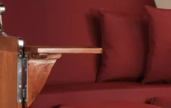 Strandkorb Spiekeroog Mahagoni PE Grey Dessin 550 -Schemel Shop strandkorb spiekeroog mahagoni grey 550 mp01160 2