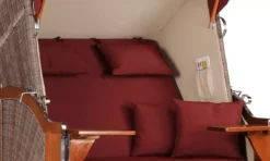 Strandkorb Spiekeroog Mahagoni PE Grey Dessin 550 -Schemel Shop strandkorb spiekeroog mahagoni grey 550 mp01160 3