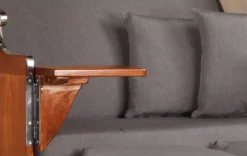 Strandkorb Spiekeroog Mahagoni PE Grey Dessin 551 -Schemel Shop strandkorb spiekeroog mahagoni grey 551 mp01161 2