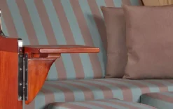 Strandkorb Spiekeroog Mahagoni PE Grey Dessin 520 -Schemel Shop strandkorb spiekeroog mahagoni grey dessin520 gw01117 2