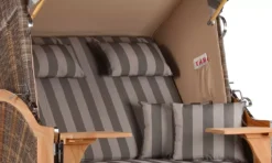 Strandkorb Spiekeroog Teak PE Grey Dessin 537 -Schemel Shop strandkorb spiekeroog teak grey 537 mp01283 3